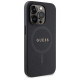 Guess GUHMP14LPSAHMCK case for iPhone 14 Pro - black Saffiano MagSafe