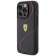 Ferrari Twist Metal Logo case for iPhone 15 Pro - black