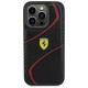 Ferrari Twist Metal Logo case for iPhone 15 Pro - black