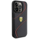 Ferrari Twist Metal Logo case for iPhone 15 Pro - black