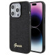 Guess Disco Metal Script case for iPhone 15 Pro - black