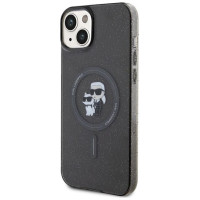 Karl Lagerfeld Karl&Choupette Glitter MagSafe case for iPhone 15 Plus - black