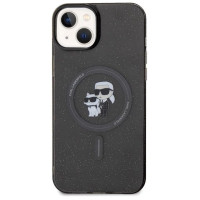 Karl Lagerfeld Karl&Choupette Glitter MagSafe case for iPhone 15 Plus - black