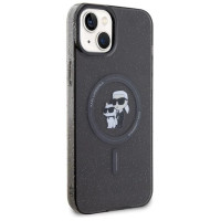 Karl Lagerfeld Karl&Choupette Glitter MagSafe case for iPhone 15 Plus - black