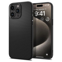 Spigen Liquid Air Case for iPhone 15 Pro Max - Matte Black