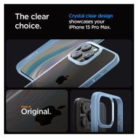 Spigen Crystal Hybrid Case for iPhone 15 Pro Max - Clear Blue