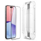 Spigen Glas.tR EZ Fit FC Tempered Glass for iPhone 15 Pro - Black 2 pcs.