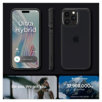 Spigen Ultra Hybrid iPhone 15 Pro Case - Clear Black