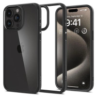 Spigen Ultra Hybrid iPhone 15 Pro Case - Matte Black