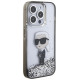 Karl Lagerfeld Liquid Glitter Ikonik case for iPhone 15 Pro - transparent
