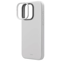 Uniq Lino Hue Magclick Charging case for iPhone 15 Pro Max - light gray