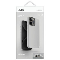 Uniq Lino Hue Magclick Charging case for iPhone 15 Pro Max - light gray