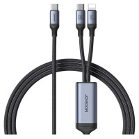 Joyroom Speedy Series S-A21 2in1 USB-C - USB-C / Lightning cable 100W 1.5m - black