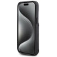 Karl Lagerfeld Saffiano Cardslots and Stand Monogram Ikonik Patch case for iPhone 15 - black