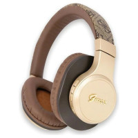 Guess Bluetooth on-ear headphones GUBH604GEMW brown/brown 4G Script