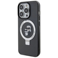 Karl Lagerfeld KLHMP15XHMRSKCK iPhone 15 Pro Max 6.7" black/black hardcase Ring Stand Karl&Choupette MagSafe