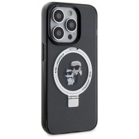 Karl Lagerfeld KLHMP15XHMRSKCK iPhone 15 Pro Max 6.7" black/black hardcase Ring Stand Karl&Choupette MagSafe