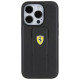 Ferrari Grip Stand Metal Logo case for iPhone 15 Pro Max - black