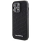 Karl Lagerfeld Quilted K Pattern iPhone 15 Pro Case - Black