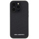 Karl Lagerfeld Quilted K Pattern iPhone 15 Pro Case - Black