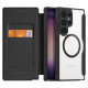 Dux Ducis Skin X Pro case for Samsung S24 Ultra with magnetic ring and flap - black