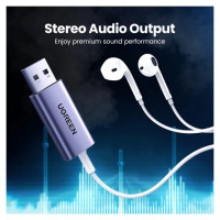 Ugreen CM383 audio adapter - gray
