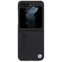 BMW Leather Hot Stamp case for Samsung Galaxy Z Flip 5 - black