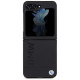 BMW Leather Hot Stamp case for Samsung Galaxy Z Flip 5 - black