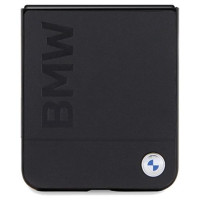 BMW Leather Hot Stamp case for Samsung Galaxy Z Flip 5 - black