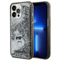 Karl Lagerfeld Liquid Glitter Choupette case for iPhone 13 Pro Max - transparent