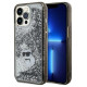 Karl Lagerfeld Liquid Glitter Choupette case for iPhone 13 Pro Max - transparent