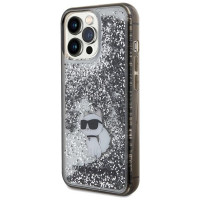 Karl Lagerfeld Liquid Glitter Choupette case for iPhone 13 Pro Max - transparent