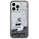 Karl Lagerfeld Liquid Glitter Choupette case for iPhone 13 Pro Max - transparent