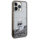 Karl Lagerfeld Liquid Glitter Choupette case for iPhone 13 Pro Max - transparent