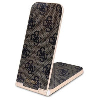 Guess 4G Pattern MagSafe foldable 2in1 15W inductive charger - brown