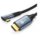 Joyroom SY-20C1 USB-C (angled) / HDMI (straight) Cable 4K 60Hz 2m - Gray