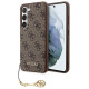 Guess 4G Charms Collection Case for Samsung Galaxy S24 - Brown