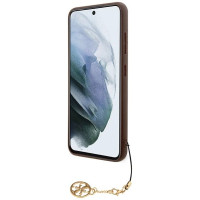 Guess 4G Charms Collection Case for Samsung Galaxy S24 - Brown