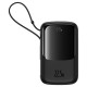 Baseus Qpow Pro+ 10000mAh 22.5W powerbank with built-in USB-C cable and display - black