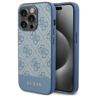 Guess 4G Stripe Collection case for iPhone 15 Pro - blue