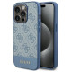 Guess 4G Stripe Collection case for iPhone 15 Pro - blue