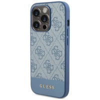 Guess 4G Stripe Collection case for iPhone 15 Pro - blue