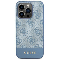 Guess 4G Stripe Collection case for iPhone 15 Pro - blue