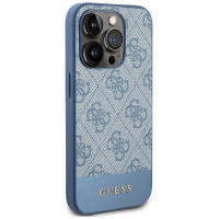 Guess 4G Stripe Collection case for iPhone 15 Pro - blue