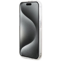 Guess IML 4G Gold Stripe case for iPhone 15 Pro - pink
