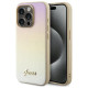 Guess GUHCP15XPSAIRSD iPhone 15 Pro Max 6.7" gold/gold hardcase Saffiano Iridescent Script