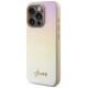 Guess GUHCP15XPSAIRSD iPhone 15 Pro Max 6.7" gold/gold hardcase Saffiano Iridescent Script
