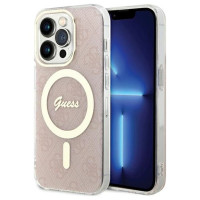 Guess IML 4G MagSafe case for iPhone 15 Pro - pink