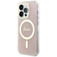 Guess IML 4G MagSafe case for iPhone 15 Pro - pink