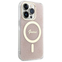 Guess IML 4G MagSafe case for iPhone 15 Pro - pink
